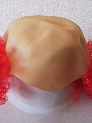 Carnival clown wig red new