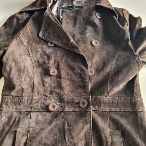 Leather suede jacket used, size L