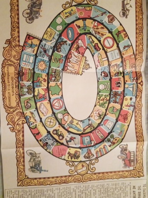 Game of the Goose board game from I.X. magazine, early 1970s