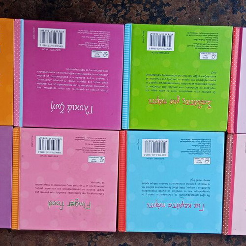Set of 8 Mini Cookbooks and Pastry Recipe Books, Greek