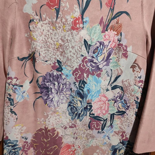 Floral dress used in rotten apple color by Sweet Miss