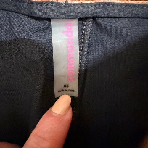 Vinyl women's pants Commando like new, brown, size XS