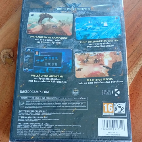 Mechs & Mercs Black Talons PC game, new sealed