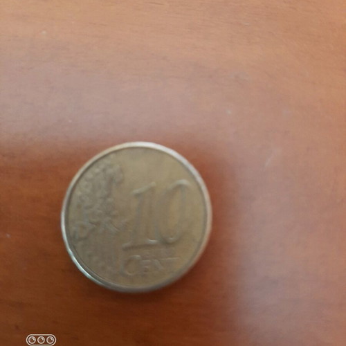 10 Cent Coin used with Rigas Feraios 2002
