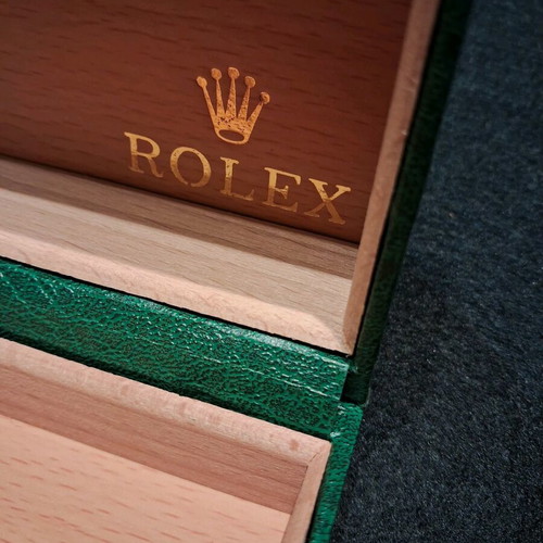Vintage κουτί Rolex σαν καινούργιο, πράσινο παλαιάς περιόδου