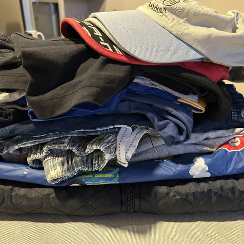 Large lot of boys' clothes like new, age 10-12, colorful