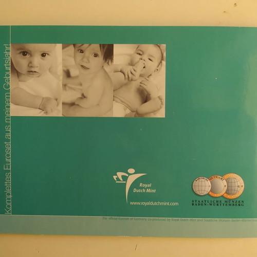 Germany 2002 euro coin set baby special edition new