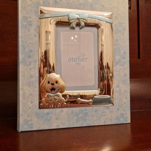Princelino photo album for boy with silver cover and 30 pages