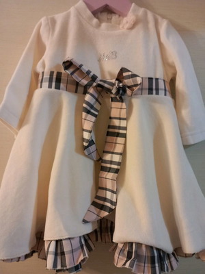 Dress for 6-month-old girl used, worn minimally