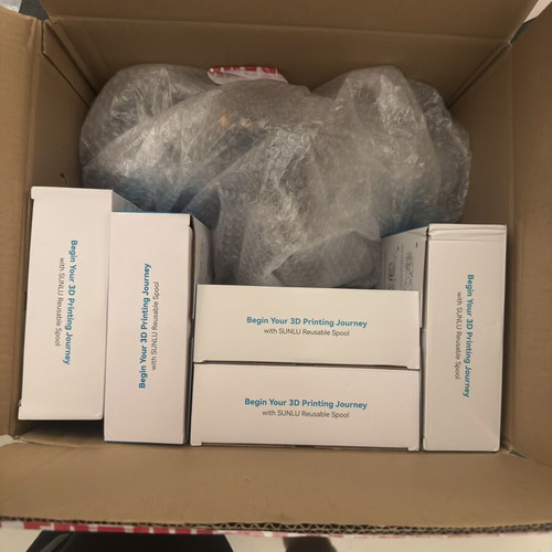 3D printer new with 5 PLA filaments and cold plate