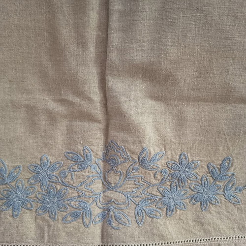Large handmade tablecloth