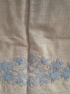 Large handmade tablecloth