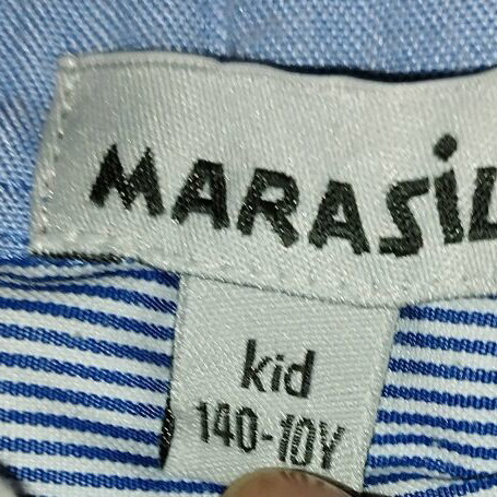Marasil long-sleeve polo shirt white like new, size 140 cm