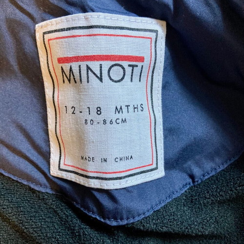 Minoti baby sleeveless jacket like new with fleece lining