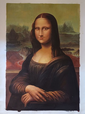 Mona Lisa oil painting on canvas 77x53cm