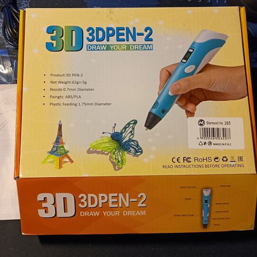 3D Pen 2 "Draw Your Dream" turquoise with 10 PLA filaments new