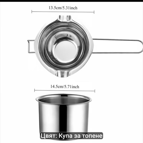 Stainless Steel Double Boiler Pot New