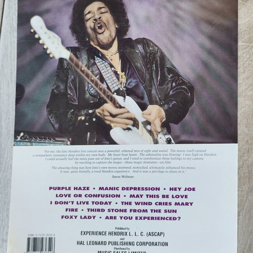 Hendrix Are You Experienced? παρτιτούρες σαν καινούργιο, 168 σελίδες