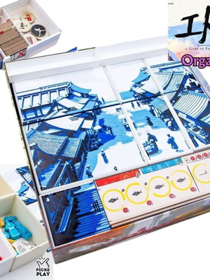 Iki Board Game Organizer with Thematic Lids, New