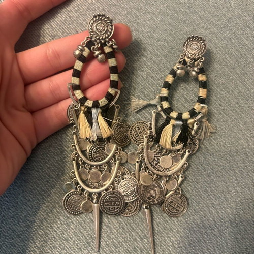 Boho Marivee earrings used, silver