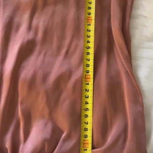 Massimo Dutti women's long-sleeve tunic satin pink coral size M like new