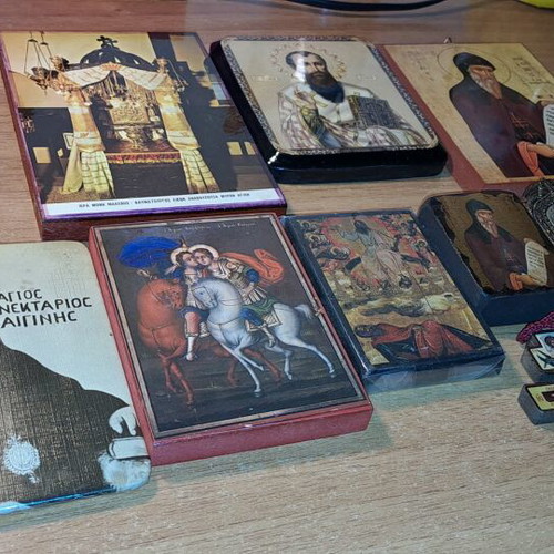 Religious icons used, pack all together in good condition
