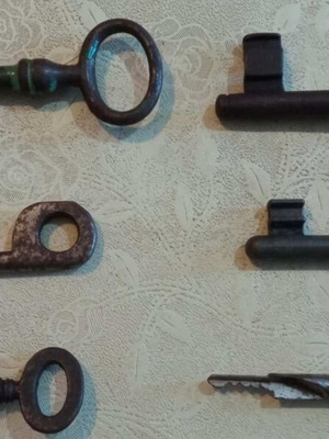 Παλιά κλειδιά μεταχειρισμένα, σετ 6 διαφορετικών μεγεθών