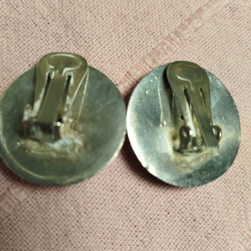 Handmade silver 925 clip earrings like new