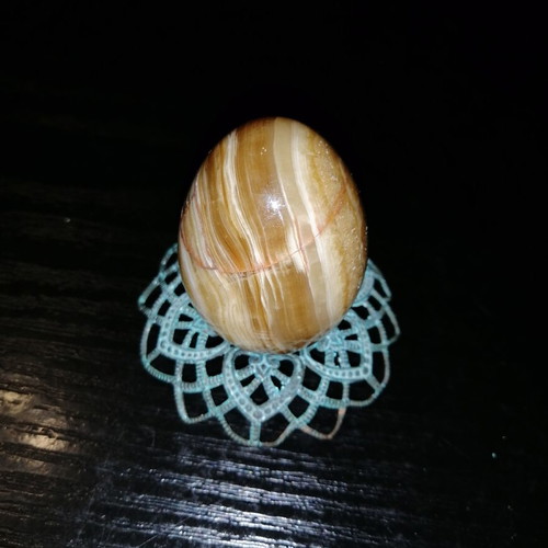 Handmade painted eggs used, set of 7 with Orthodox images