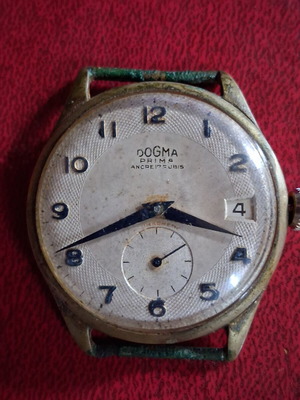 Dogma Prima vintage mechanical wristwatch used, Swiss made