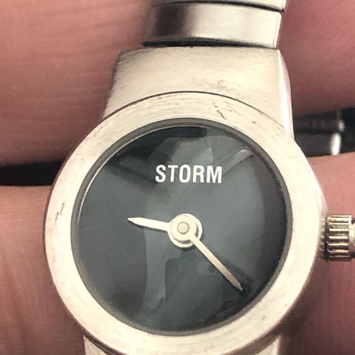 Storm London wristwatch rare mini baby t-bar bubble used
