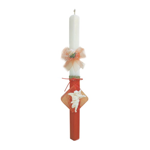 Two-tone candle with scented soap and angel new