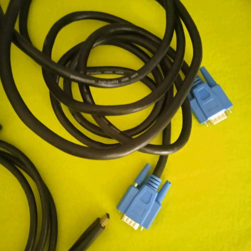 Various audio, video and power cables used, pack of 8 pieces