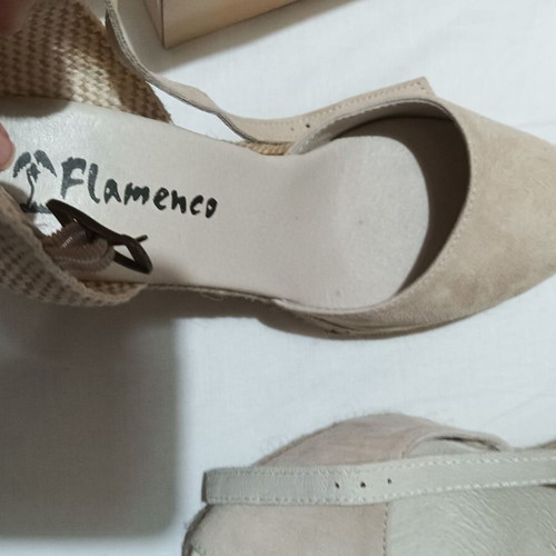 Espadrilles sandals beige size 37 new