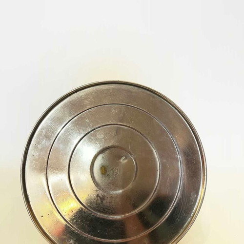 Vintage Soviet teapot made of nickel-plated bronze 1960-1970, used, missing lid