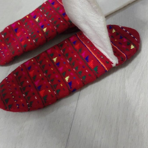 Traditional knitted socks new, multicolor, size 38