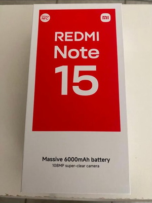Xiaomi Redmi Note 15 4G Glacier Blue 8/256GB new sealed