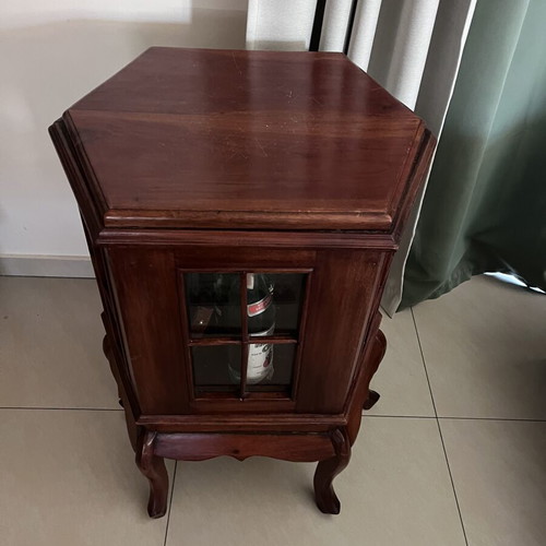 Wooden mini bar table used