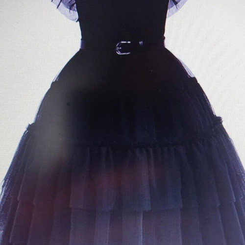 Children's Black Carnival Dress new, polyester and tulle