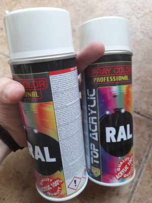 Spray RAL 9002 Grey White new, pack of 2