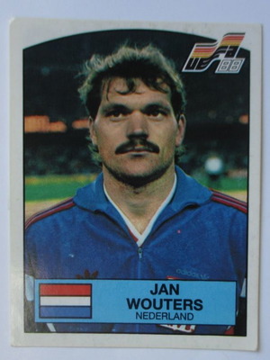 Αυτοκολλητo Panini Euro 88 Wouters No.225 μεταχειρισμένο