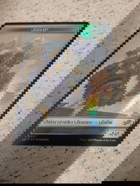 Magic the gathering Golem Token