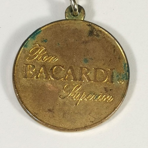 Vintage collectible used Ron Bacardi Superior keychain