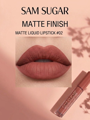 Sam Sugar Matte Liquid Lipstick #02