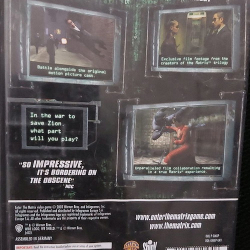 Nintendo GameCube Enter the Matrix game used, complete