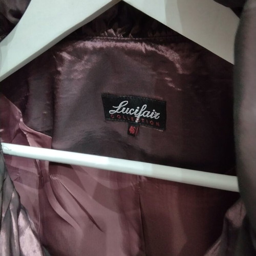 Lucifair evening dress and bolero set chocolate brown and burgundy, excellent condition