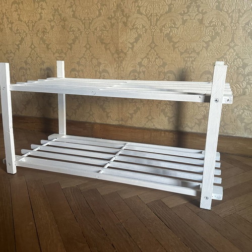 Wooden shoe rack