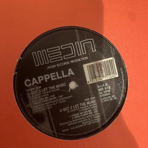 Cappella U Got 2 Let The Music 1993 double 2x12" vinyl used