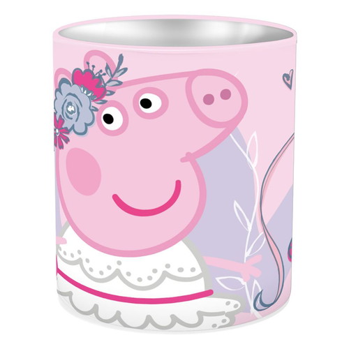 Peppa Pig metal pencil holder new