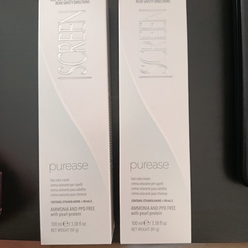 Screen hair color cream 2x100ml dark blonde 6N with 150ml 20vol developer gift new